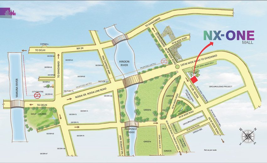NX One Studio Apartment Location Map