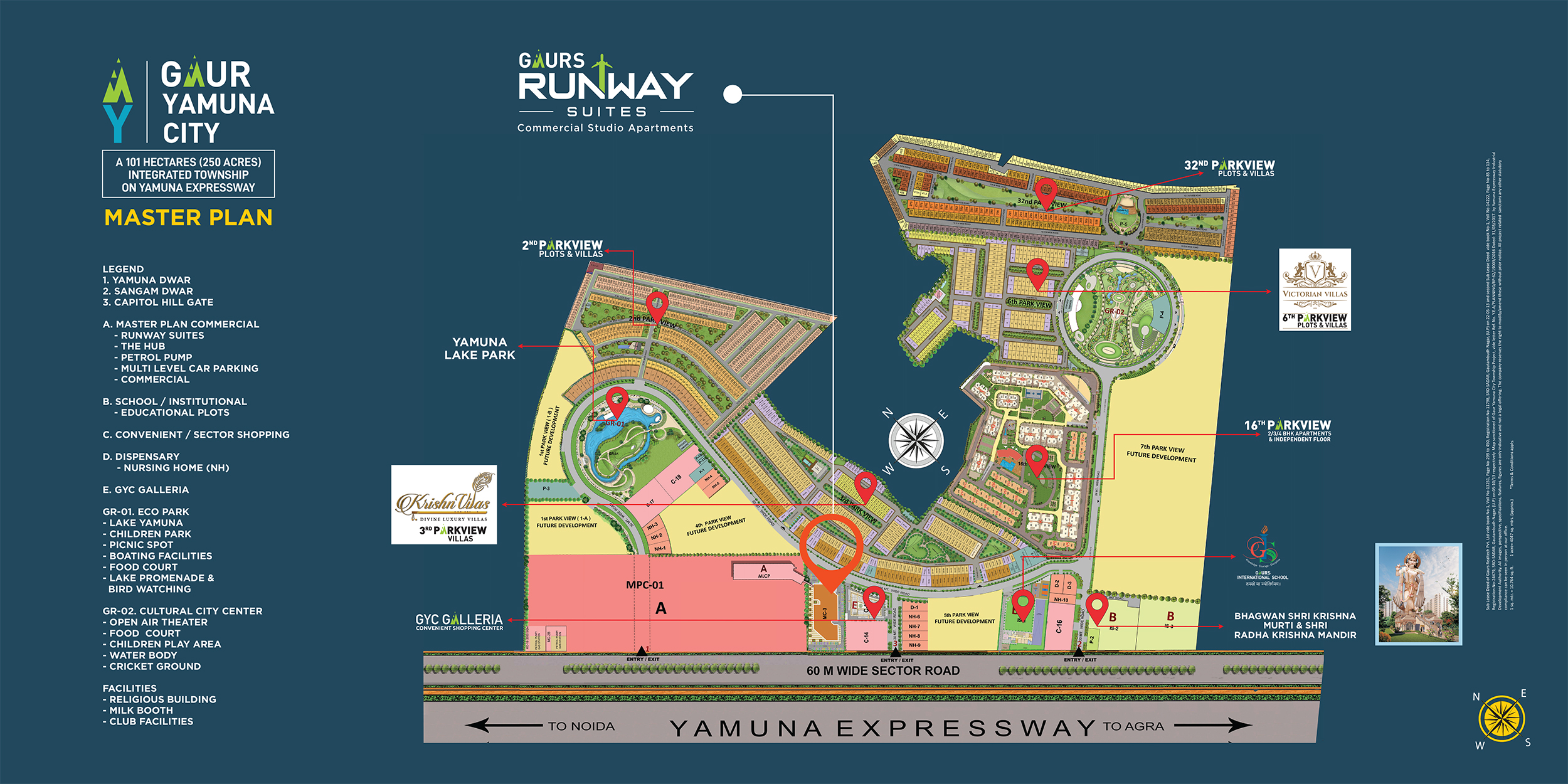 Gaur Runway Suites Site Plan